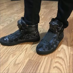 Versace Palazzo Barocco Sequin High Top Men 38